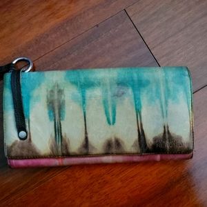 Clutch Wallet Kenneth Cole Reaction Leather Tie-Dye